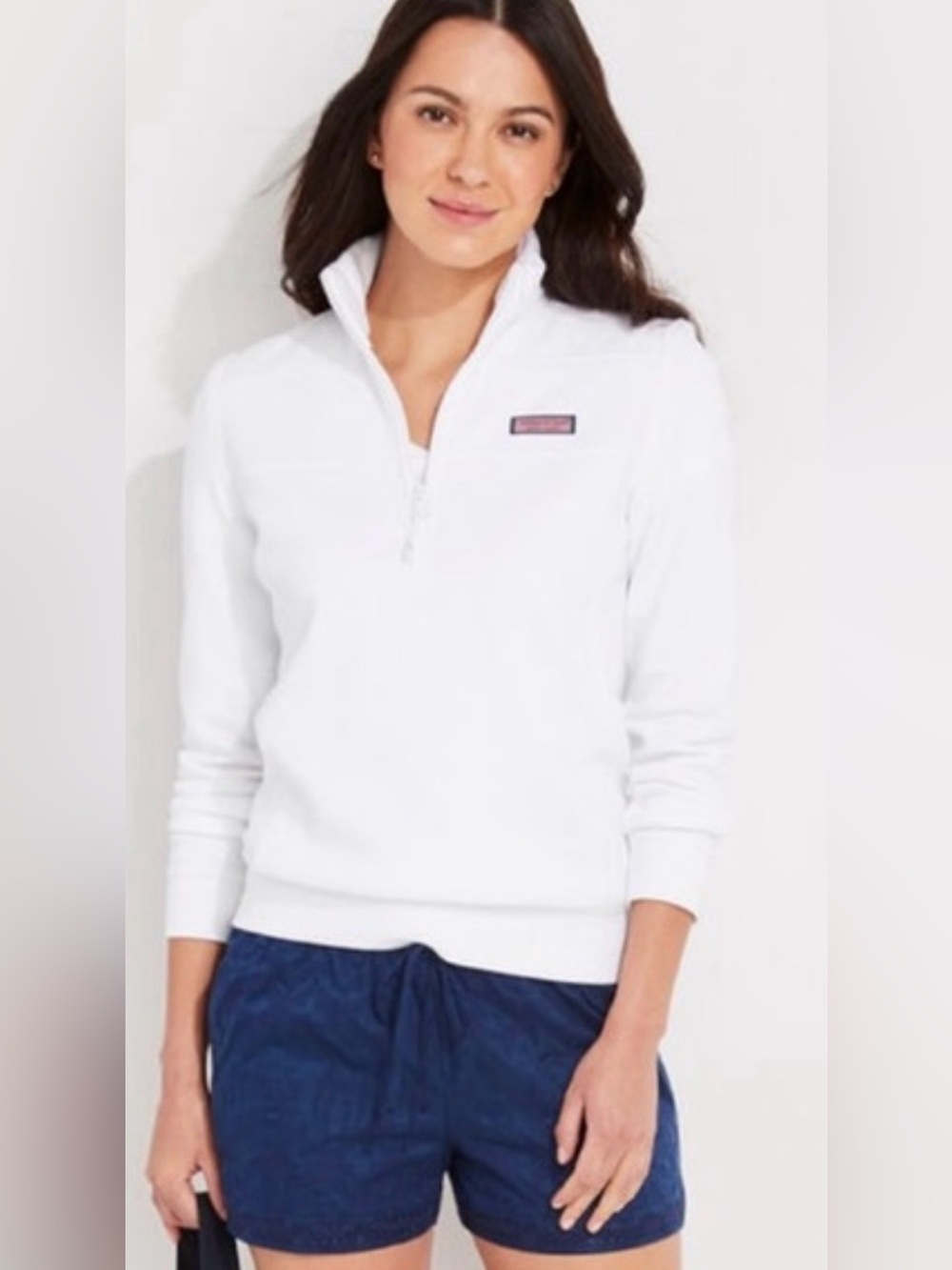 Vineyard Vines 1/4 Zip White Sweatshirt Size Women’s XS